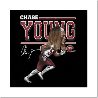 Chase Young Washington Cartoon Posters and Art